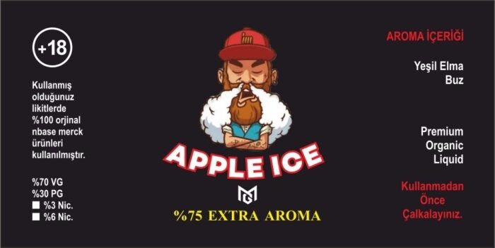 MG Premium Likit Apple Ice (%75 EXTRA AROMA) 30ml