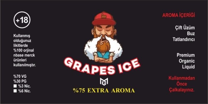 MG Premium Likit Grapes Ice (%75 EXTRA AROMA) 30ml