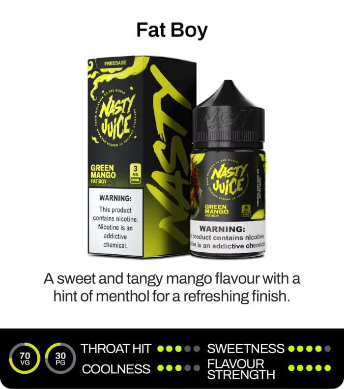 Nasty Green Mango Fat Boy Freebase Likit 60 ML