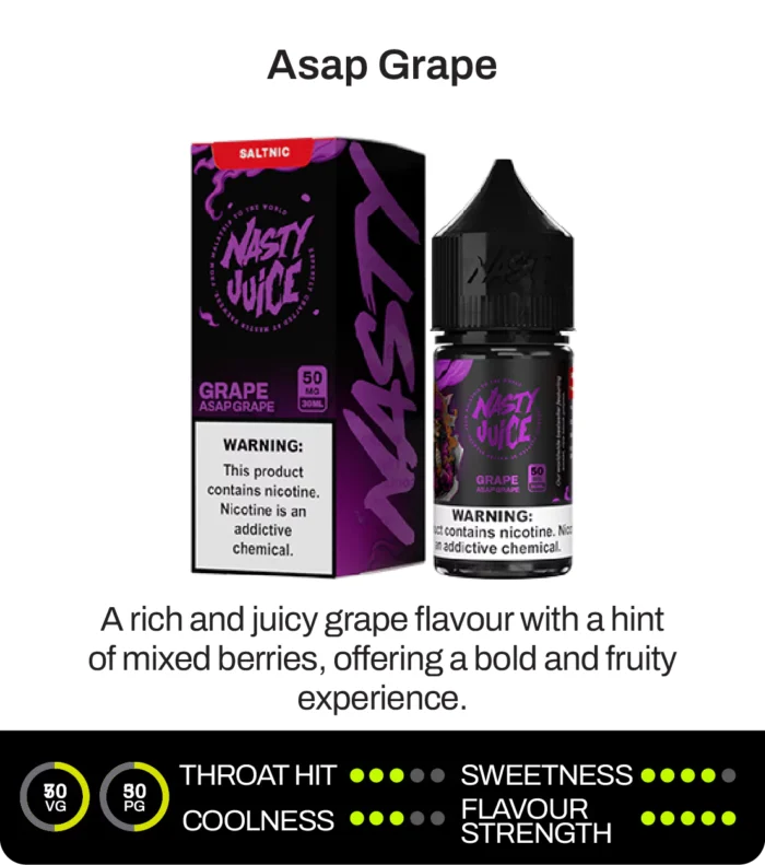 Nasty Juice Asap Grape Salt Likit 30ml
