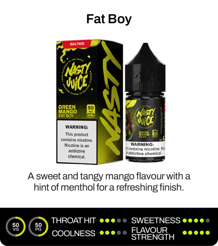 Nasty Juice Fat Boy (Green Mango) Salt Likit 30ml