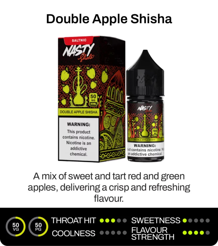 Nasty Juice Double Apple Shisha Salt Likit 30ml