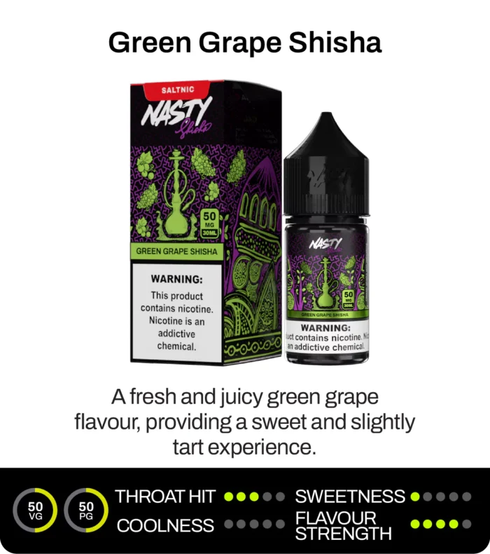 Nasty Juice Green Grape Shisha Salt Likit 30ml