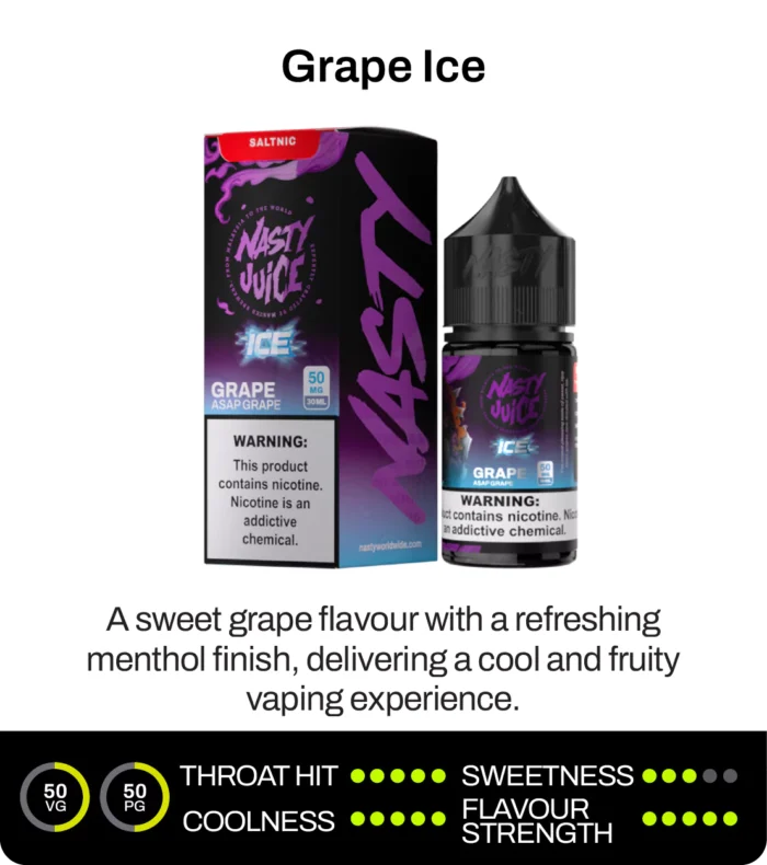 Nasty Asap Grape Ice Salt Likit 30ml