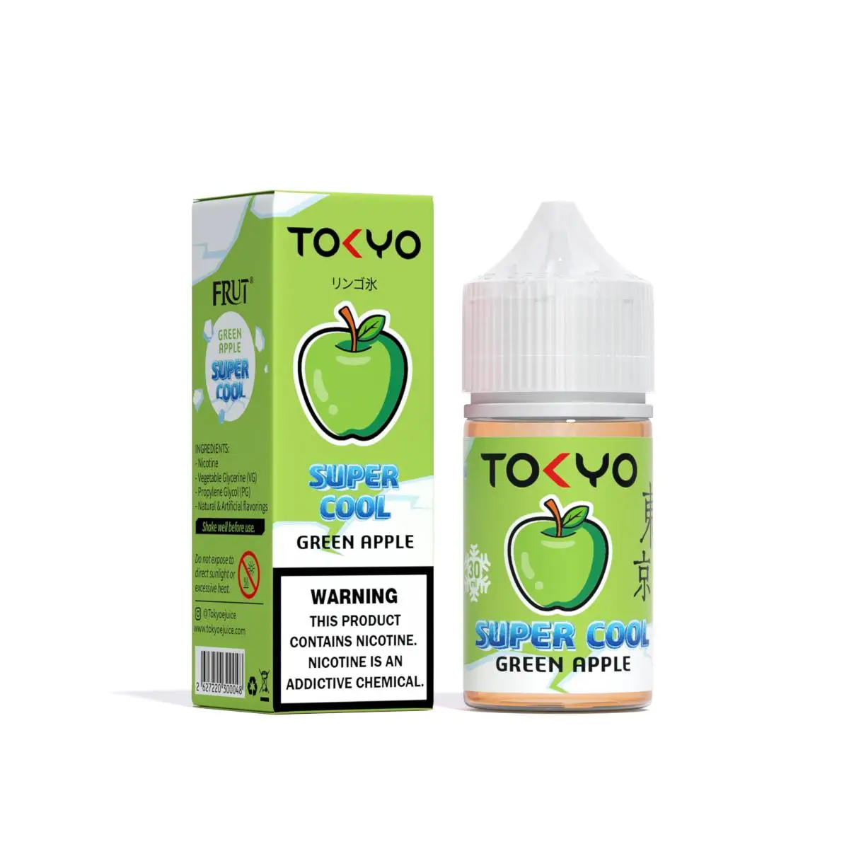 TOKYO SALTNIC SUPERCOOL GREEN APPLE 30ML